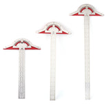 Multifunction Woodworkers Edge Rule Inch MM Woodworking Scriber Gauge Aluminum Steel Measuring Marking Framing Ruler Tool