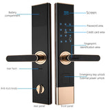 Smart Home Lock TUYA  App Remote Dynamic Anti-theft Door Combination Lock Free Handle