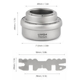 Lixada Portable Mini Titanium Alcohol Stove with Lid Cross Stove Stand Rack Outdoor Camping Hiking Cooking Alcohol Stove