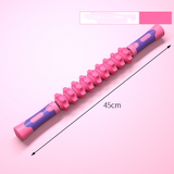 New flexible gear fitness muscle massage stick professional foam roller deep muscle relaxation roller thorn massager