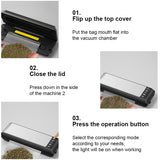TINTON LIFE Vacuum Sealer Packaging Machine Household Food Vacuum Sealer Film Sealer Vacuum Packer Including 10Pcs Vacuum Bags