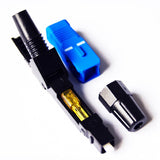 100Pcs Embedded SC Fiber Optic Fast Connector FTTH Single-Mode Fiber SC Fast Connector SC Adapter On-Site Assembly