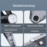 Brushless Vacuum Cleaner  Handheld Vacuum Cleaner 12000Pa for Car &amp;Home Pet Hair Suction Wireless Vacuum Cleaner with Led Lights