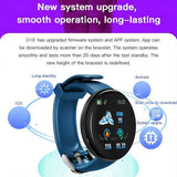 D18S Smart Bracelet BT4.0 Color Screen Sports Pedometer Round Blood Pressure Heart Rate Monitor Waterproof SmartWatch HOT SALE