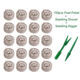 30mm Plug Garden Greenhouse Indoor Growing Flower Vegetable Professional Peat Pellet Set Plant Starting Home Seedling Soil Block