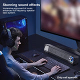 SoundBar Stereo Subwoofer Powerful Music Player Speaker  3.5mm Audio Input Speaker for PC Laptop Smartphone Tablet MP3 MP4