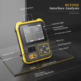Oscilloscope Transistor 200kHz Bandwidth Digital Oscilloscope 2 In 1 Testing Tool PWM Square Waves Output 2.4 Inch Color Display