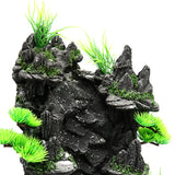 Aquarium Sand Waterfall Mountain Tree View Fish Tank Decorations Terrain Scenery Dropshipping