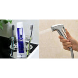Toothbrush Holder, Stainless Steel Bathroom Toothbrush Holder with Toilet Bathroom Hand Held Handheld Sprayer