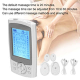 24 Modes TENS Massager Rechargeable Pulse Muscle Stimulation Massager for Back Knee Neck 110‑240V Muscle Relaxer