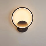 Hot selling led wall lamp indoor black and white wall lamp simple art mural indoor home decoration modern bedside wall lamp
