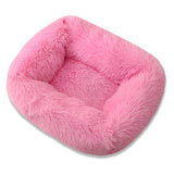 Cozy Plush Calming Pet Dog Bed Basket Square Cat Nest Hondenmand Soft Winter Warm Sleeping Mat House for Small Medium Large Dogs