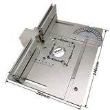 Router Table Insert Plate for Woodworking Benches Table Saw with Miter Gauge Guide Aluminium Profile Fence Sliding Brackets