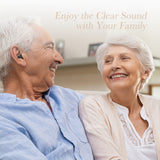 Rechargeable Wireless Invisible Earbuds Hearing Aid for Adults Seniors Magnetic Contact Charging Box