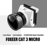 Foxeer Micro Cat3 / Mini Cat3 1200TVL Starlight 0.00001Lux FPV Camera Low Latency Low Noise FPV Camera For RC FPV Drone Parts