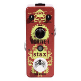 Stax Guitar Blues Overdrive Pedal Classic Overdrive Effect Pedals for Electric Guitar Mini Size True Bypass