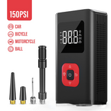 150PSI Mini Portable Air Compressor Tire Inflator Electric Air Pump With LED Light For Car Motorcycle Bicycle Swimming Ring Ball
