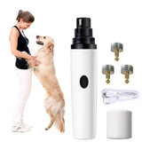 Painless USB Charging Dog Nail Grinders Rechargeable Pet Nail Clippers Quiet Electric Dog Cat Paws Nail Grooming Trimmer Tools