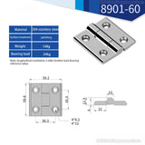 Door Connector Accessories Durable Furniture Home 4/6 Mounting Holes Stainless Steel Hinges Window Cabinet Jewelry Box