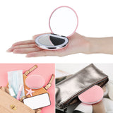 Portable LED Makeup Mirror 3 Dimmable Touch Brightness Beauty Rechargeable Mini Round LED Vanity Cosmetic Mirrors For Gift