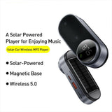 Solar Car Bluetooth-compatible Mp3  Player Rechargeable Car Charger Intelligent Noise Reduction Magnetic Wireless Fm Transmitter