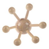 Home Office 6 Points Tension Relief Wood Head Scalp Massage Equipment