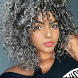 Women's short curly hair explosive head chemical fiber headgear African small curly wig