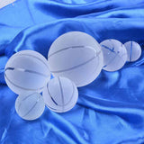Creative Gift Ornaments 80mm Basketball Production Process Carving Material White Crystal Crystal Ball Crafts