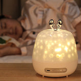 Starry Sky Light Star Projector Children Night Lights Rechargeable Bedside Lamp Baby Bedroom Wall Decoration Light Music