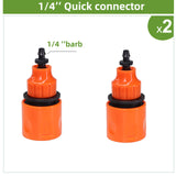 1-4 Way Mechanical Watering Timer 1/4'' 3/8'' 1/2" 3/4" Hose Quick Connector 120 Minutes Manual Controller Irrigation Supplies