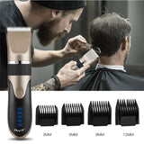 Professional Barber Hair Clipper Men Rechargeable Electric Shaver Beard Nose Ear Trimmer Removal Blad Head Shaving Razor Machine