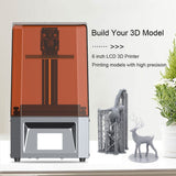 6.0 3D UV Photocuring Resin Printer 2K Monochrome LCD DIY Kit Anti-aliasing High Speed 3d Printer impresora 3
