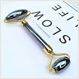 Terahertz Energy Stone Double Head Roller Massage Stick Face Massager Slimming Lifting Remove Wrinkle Women Beauty Spa Tool Gift