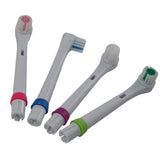 4Pc Electric Toothbrush heads  For Children 4 blue  Care for oral health Soft brush Replaceable brush head