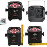 9X18W RGBWA UV Wireless DMX Uplighting Battery Operated Wifi&amp;IRC Remote Control DJ LED Par Can Wash Light Disco Wedding Uplights
