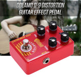 Dolamo D-9 Distortion Guitar Effect Pedal with Presence Distortion Volume Tone Controls and True Bypass for Electric Guitar