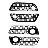 2X ABS Car Front Left &amp; Right Bumper Fog Light Lower Grille Cover for Audi A5 2008 2009 2010 2011