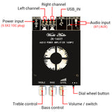 ZK-1602T TDA7498E 160WX2 High And Bass Adjustment for Bluetooth Audio Power Amplifier Board Module
