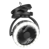 OPOLAR Small Fan USB Desk Fan 10000Mah Rechargeable Clip On Fan With LED Lights Camping Fan For Table Desktop Office Travel
