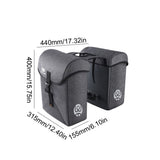 WEST BIKING 35L Large Capacity Bike Double Bag Rear Seats Bicycle Luggage Carriers Bags Utility Riding Accessory Trunk Bag