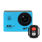 Ultra HD 4K Action Camera WiFi 12MP 2 Inch 30M Go Waterproof Pro 170D Helmet Bicycle Video Recording Camera Sports Cam