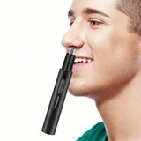 Electric Nose Hair Trimmer 2-in-1 Full Metal Aluminum Tube USB Rechargeable Painless Portable Face Hair Removal Eyebrow Trimmer
