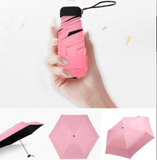Umbrella Sun Rain Women Flat Lightweight Umbrella Parasol Folding Sun Umbrella Mini Umbrella Small Size Easily Store Parasol