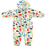 Kids Raincoat Impermeable Hooded Rain Coat Cover Waterproof Rainwear Children Pink Blue Poncho For Boy Girl Rain Jacket Jumpsuit