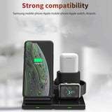 3 In 1 Phone Wireless Charger, Magnetic Vertical Fast Wireless Charging Dock Station For Iphone 13 Pro XS MAX Watch,Q600