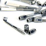 24pcs Chrome Plated Banjo Parts Banjo Flat Hooks And Nuts 5.7cm