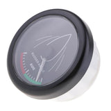 Boat Marine Waterproof Rudder Angle Indicator  LED Backlight 0-190ohm 52mm 2 Inch Black