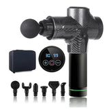 New Massage Gun Fascia Gun Deep Tissue Percussion Muscle Massager Gun For Pain Relief Slimming Shaping Massager With LCD Display