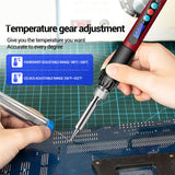 SL103 Electric Soldering Iron US/EU Plug Adjustable Temperature 60W Digital Display Welding Tool Ceramic Heater Electrocautery