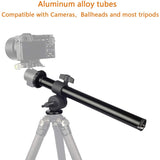 Camera Tripod Boom Arm,Rotatable Tripod Extender for Studio Outdoor Macro Over Head Shooting,25mm Tube,32cm Length